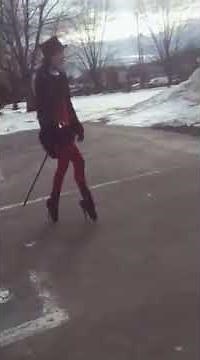 Ballet boots outside