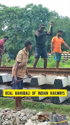 211K views · 490 reactions | Real Bahubali Of Indian Railways  #railway #train #hardwork #reels #reelsfb #viral #trending #video #fitness #WEAREOUT | We Are Out Railfans | Facebook