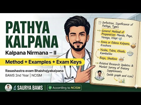 Pathya Kalpana COMPLETE 🔥 | Kalpana Nirmana-II | BAMS 2nd Year | NCISM | Rasashastra | SauryaBAMS
