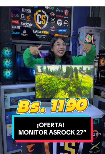 Respuesta a @𝒴𝑜𝑒𝓈 Monitor ASROCK 27in 🖥️✨ #monitor #oferta #iniciodeclases #enviosnacionales #lapaz_bolivia🇧🇴 @BIND Studio