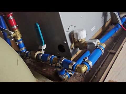 Installing a continuous hot water heater by pass manifold. 84 Airstream or any camper