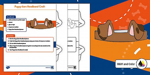 Puppy Ears Headband Craft