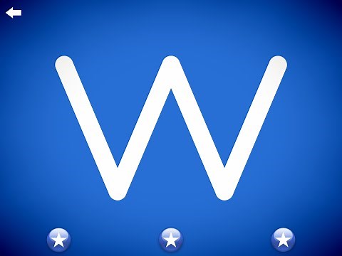 The letter w - Learn to write the alphabet with Letter School