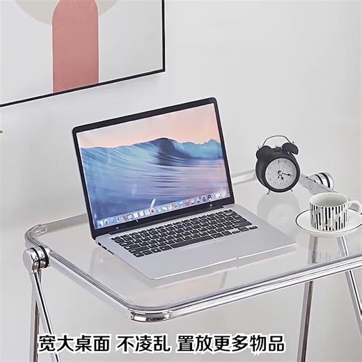 ✨ Crystal Acrylic Desk – Sleek, Smart & 25% OFF 💻🌈