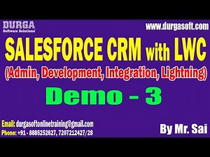 SALESFORCE CRM with LWC tutorials || Demo - 3 || by Mr. Sai On 08-04-2026 @7:30AM (IST)