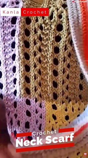 Neck Scarf Crochet Pattern for Beginners | Learn How to Knit an Elegant Accessory Fast! #crochet