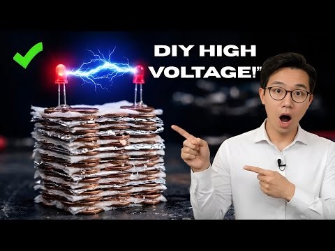 How to Make a High-Voltage Battery at Home (Using Everyday Items!)