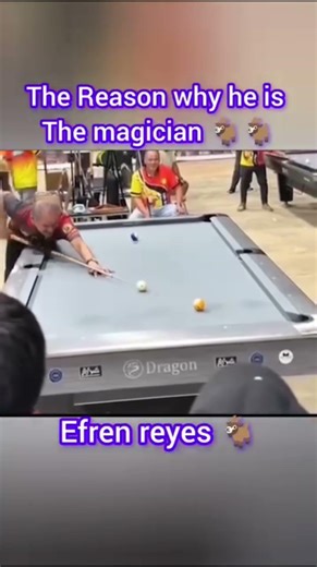The Greatest Pool player in history 🐐🐐 #billiards #8ballpool #9ball #efrenreyes #shots #tricks #yt