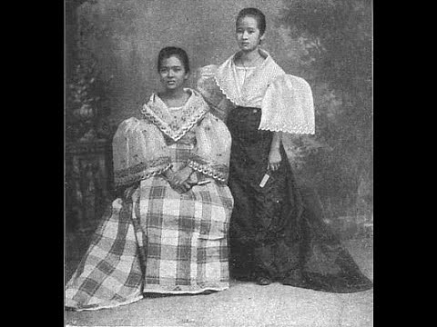 Native Filipino's Images in Late 1800s- Early 1900s / Traditional Baro't Saya / Filipiniana Dress