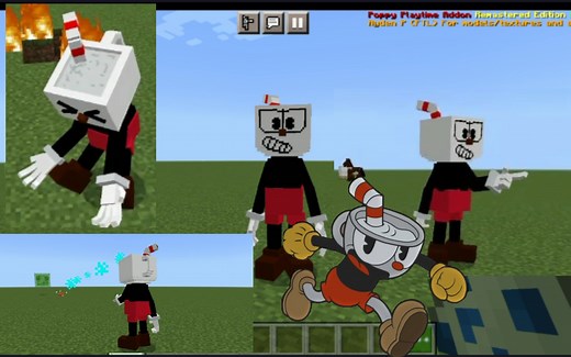 茶杯头在MC里？ Minecraft be版 cuphead addon展示