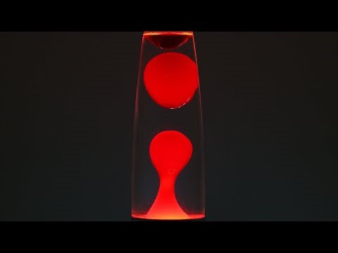 Lava Lamp Red on Dark Grey background - Online 24/7 relaxing night light