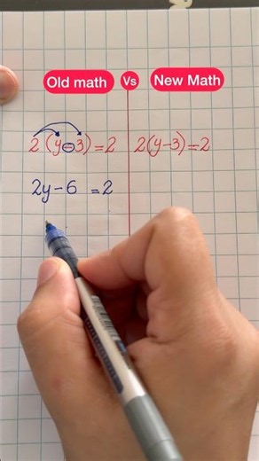 Old Math vs New Math #math #mathtricks #mathematics #easymath