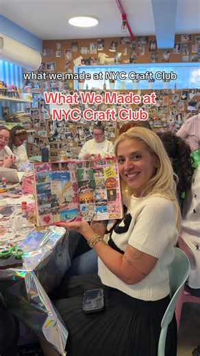The vision boards we made at this month’s NYC Craft Club event! ✨ Follow along if you’d like to stay in the loop for future events (next event will be in February and the announcement is coming very soon 👀) #crafty #nyccraftclub #craftcommunity #visionboards #craftproject