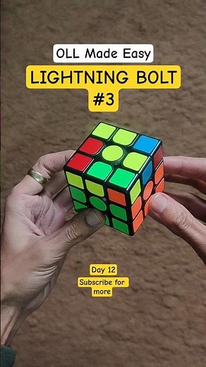 OLL #12 (3rd Lightning Bolt OLL) | Daily OLL Series