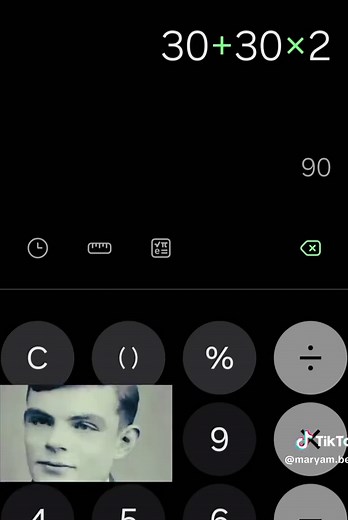Calculate 30 30 x 2 with Order of Operations