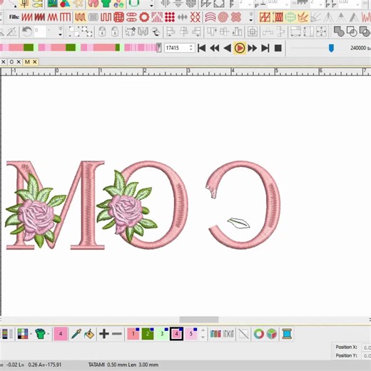 Floral Embroidery Font: A-Z Uppercase Letters (BX, PES, DST) - 6 Sizes - Instant Download - Etsy