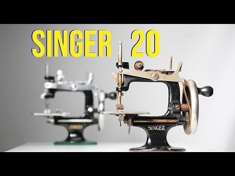 Introduction to and threading a Singer 20 sewhandy. First time sewing.