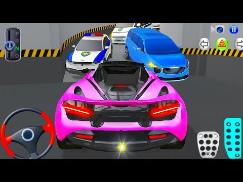 New High-Speed Pink Car Stuck in Parking Garage | 3D Driving Class Game | Best Android Car Gameplay
