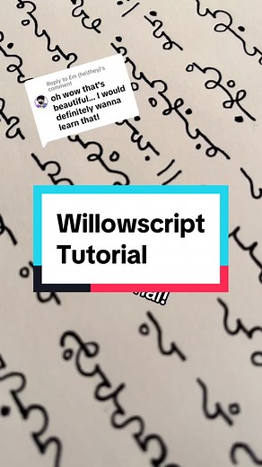 Replying to @Em (he\\they) Here’s the Willowscript tutorial! Enjoy! #willowscript #tutorial #howto #language #secretlanguage #greenrune #thelordoftherings #dungeonsanddragons #dnd #cottagecore #darkacademia #darkacademiaaesthetic #inktober #spookyseason #art #secretcode #cipher #redrune #gravityfalls #willow #grimoire #taylorswift #secret