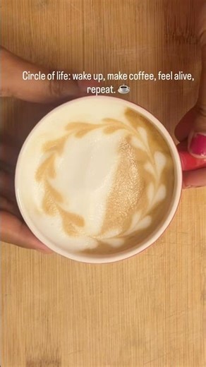 Circle of life: coffee first, everything else later #coffee #latteart #shorts #ytshorts