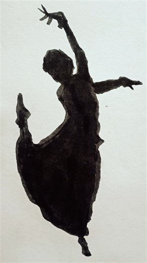 How to Draw the Dancing Girl Art (Tutorial) #shorts #drawing #sketch