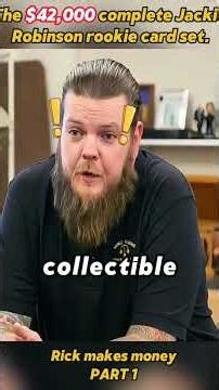 The $42,000 complete Jackie Robinson rookie card set.#pawnstars #collecting #starwars #baseball #jac