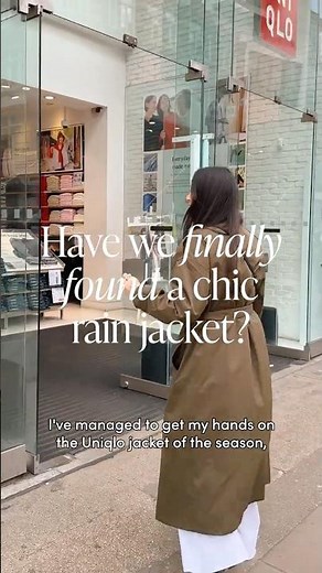 Have we found the chicest raincoat at Uniqlo?