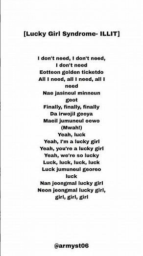 illit - luck girl syndrome (lyrics)