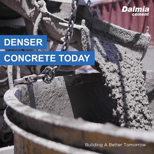 Dalmia Cement produces high density concrete with high early and long term strength gain, that makes it the ideal choice for all stages of construction. #DalmiaCement #FutureToday #Dalmia #BlendedCement #Strength #Durability #Quality #Building #Construction #Cement #Concrete | Dalmia Cement