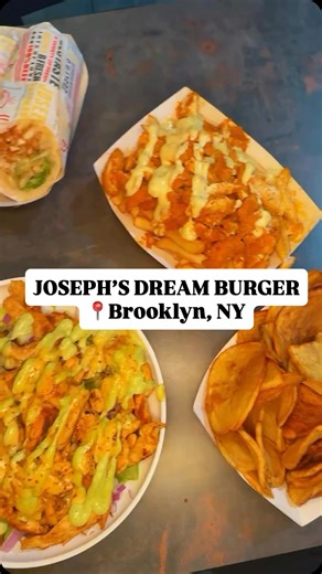Elan Kornblum on Instagram: "Brooklyn, if someday, someone tells you to try out JOSEPH’S DREAM BURGER @josephsdreamburger , it is VERY important that you listen to them. Because it may or may not become one of your favorite burger places in Brooklyn. And of course, they have much more than just burgers… they have chicken poppers, wings, loaded fries, shawarma, salads… It all makes for a pretty hard decision when you’re faced with that menu. So let us know if you make the right decision by going,