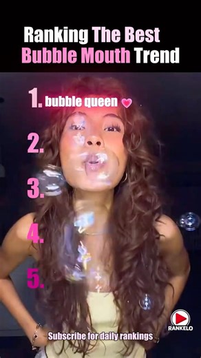Ranking Top 5 The BEST Bubble Mouth Trend #viral