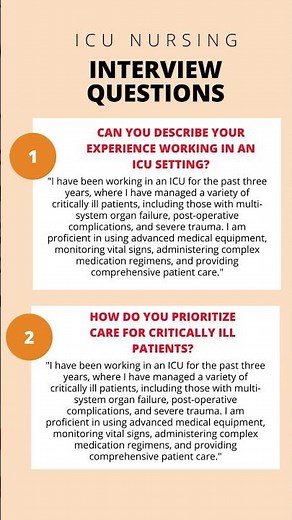 ICU Interview Questions and Answers Tips - Critical Care #interviewquestions #icunursing