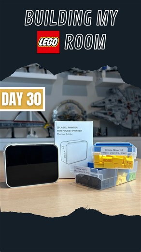 Codyaner | LEGO Star Wars MOCs & Instructions on Instagram: "#AD A well-organized LEGO collection with a good sorting and storage system is essential! 🧱 My wall storage bins are super convenient and a great companion for my builds — but I can’t always tell what’s inside each bin at a glance. 👀 That’s why I got myself a Pocket Label Maker from @temu! 🏷️ Now I can easily label every storage bin, instantly see what’s inside, and save a lot of time when searching for the right piece! ⏱️ 🔥 Code: 