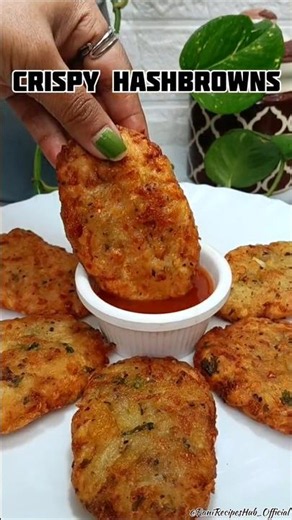 👉 Crispy Hashbrowns Recipe 🤤 #shorts #viral #snacks #viralvideo #hashbrown #recipe #foodshorts #easy