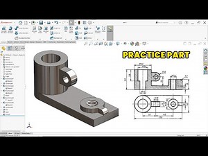 SolidWorks Tutorial: Modeling a Technical Drawing Practice Part