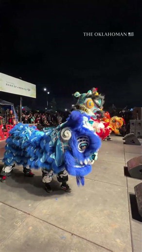 Dragon and lion dancers light up OKC's 2026 Asian Night Market Festival