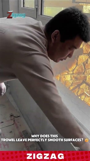 Smart Zigzag Trowel for Smooth Cement Finishing on Narrow Window Sills