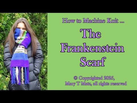How to Machine Knit the Frankenstein Scarf