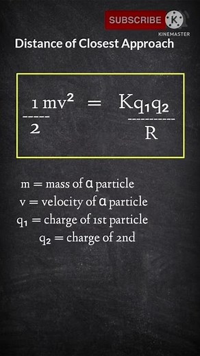 Distance of closest approach | Atomic structure #shorts #iitjee #jee #neet #chemistry