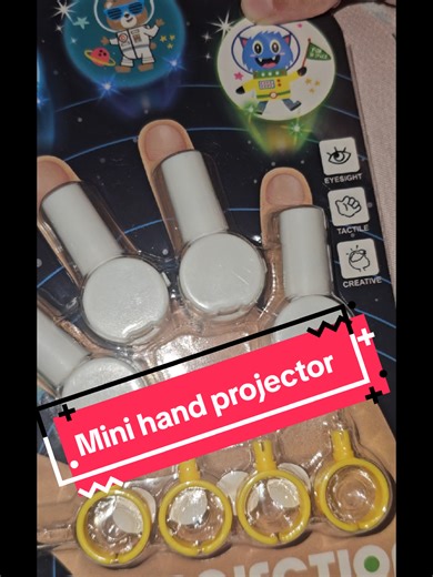 Mini hand projector: Order now! Kids will love it. 🧒💡 Creativity and fun time too. 🎨🥳 . . . #miniprojetor #projector #kidstoys #tiktokmademebuylt #funforkids