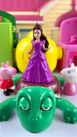 TURTLE SATISFYING WITH UNBOXING DORA DOLL EATING SET TOYS ASMR VIDEO #Shorts #shortsvideo