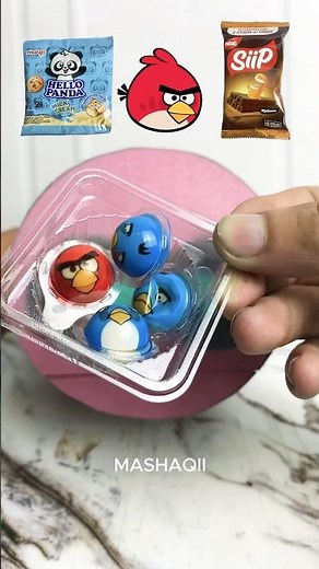 Eating Angry Bird Gummy Candy #asmr #mukbang