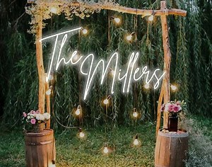 Neon Sign Custom Name, Rustic Name Neon Sign, Custom Neon Sign Battery Operated, Neon Sign Custom Wedding, Custom Led Neon Sign for Wedding - Etsy Australia