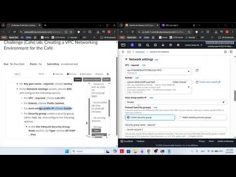 Challenge lab: Creating a VPC Networking Environment for the Café
