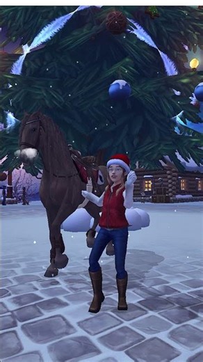 Cha-Cha slide in Star Stable! 🎄🎅😜 | #shorts #sso #starstable #trending #fyp #dancing #funny
