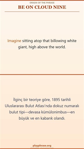 What Does "Be On Cloud Nine" Mean? Origin & Meaning #shorts