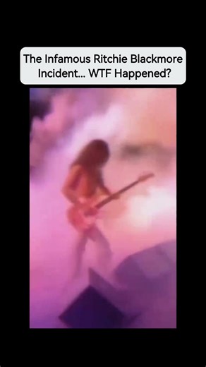 The Infamous Ritchie Blackmore Incident... WTF Happened? #ritchieblackmore #deeppurple #guitar