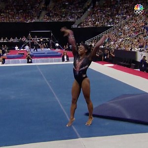 4.9M views · 123K reactions | 1 year ago today, Simone Biles launched her triple-double and landed in the record books. | Team USA | Facebook