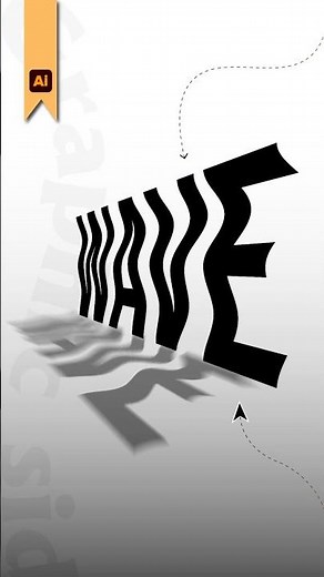 Create Wave Effect in Adobe Illustrator #illustrator #illustratortutorial #tutorial #design