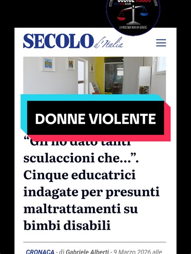 “Gli ho dato tanti sculaccioni che…”. Cinque educatrici indagate per presunti maltrattamenti su bimbi disabili Quattro educatrici sono state sospese dalla professione a Sassari per presunti maltrattamenti nei confronti di minori disabili. I provvedimenti sono stati eseguiti dalla Polizia di Stato su richiesta della Procura, mentre una quinta insegnante è stata deferita per abuso dei mezzi di correzione. La struttura coinvolta è stata sequestrata e i ragazzi trasferiti in una comunità alternativa